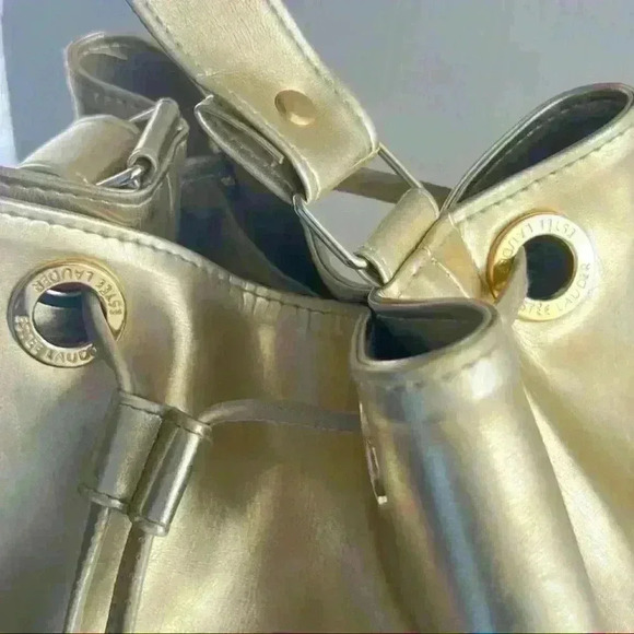 ESTÉE LAUDER GOLD  BUCKET CROSSBODY BAG - Picture 11 of 15